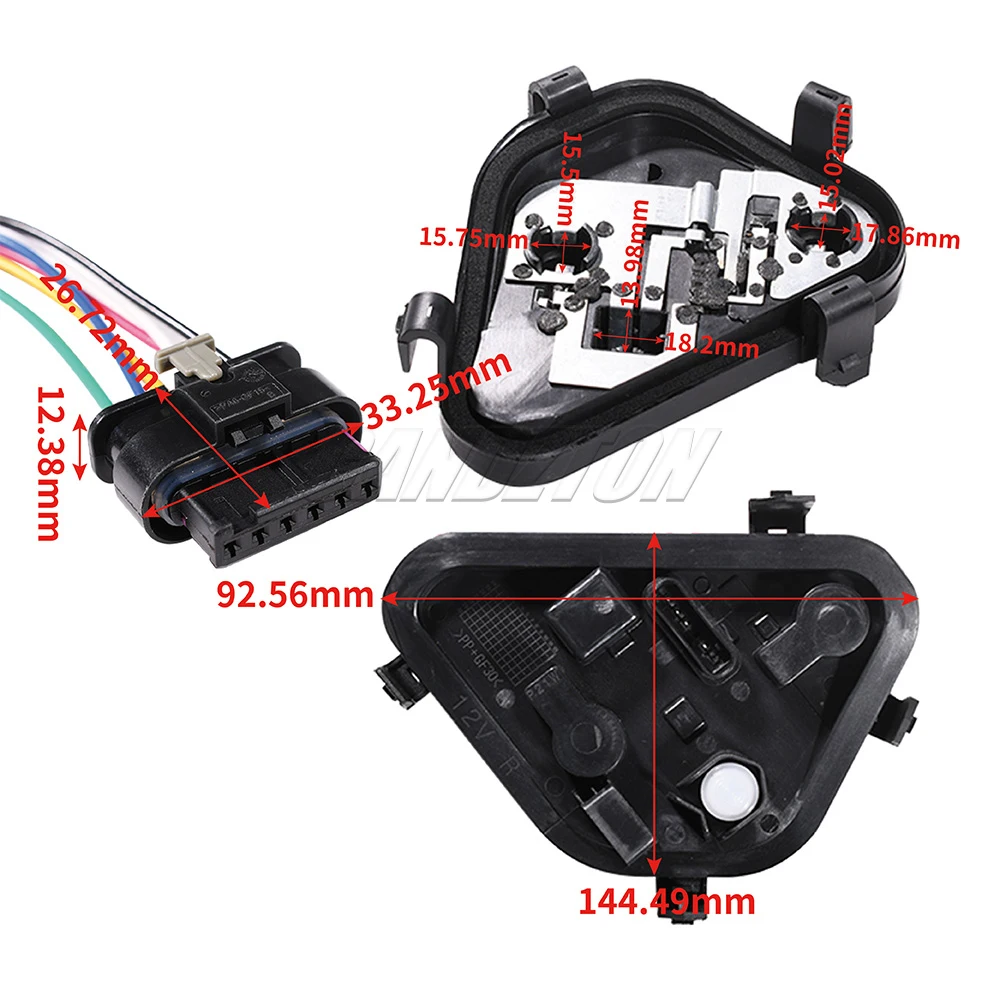 Für BMW 3er F30 Neue Rücklicht-Glühlampenfassung mit Leiterplatten-Steckverbinder 63217313043 63217313044 Auto-Zubehör – Detail 2