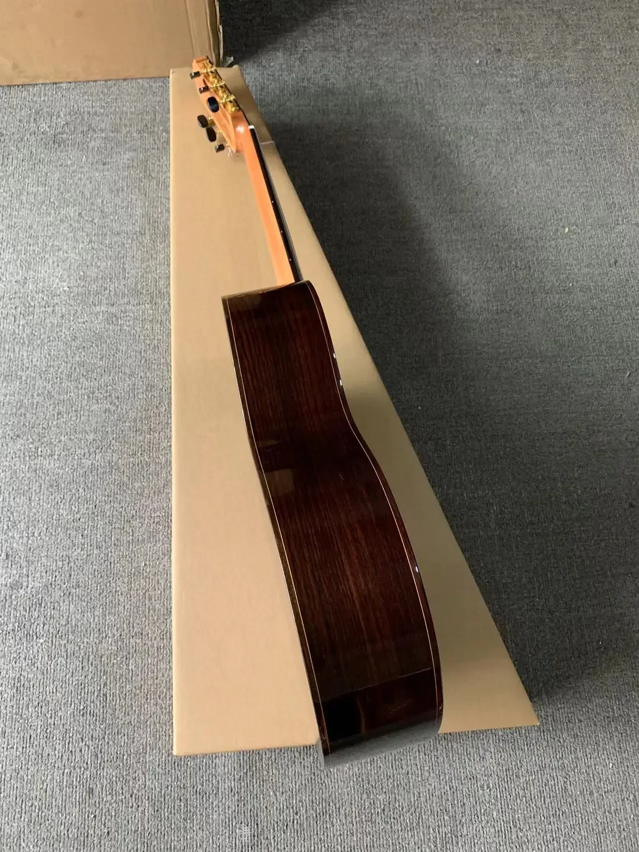 52mm nut,AC50 39 inch Cutaway Handmade Acoustic Spanish guitar,VENDIMIA Solid Cedar/Rosewood,Solid Spruce Classical guitar,650mm