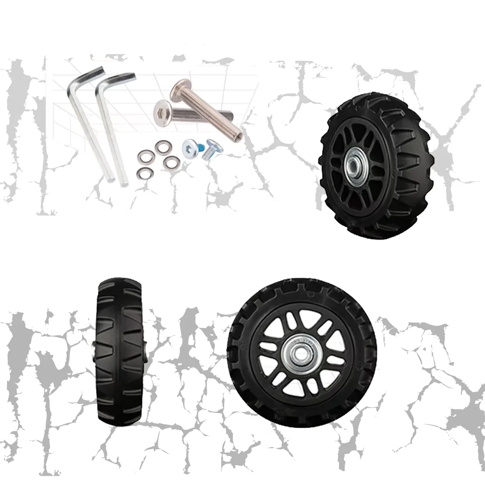 Universal Replacement Wheels For Luggage Smooth Rolling For Suitcase Trolley Bag 360 Degree Spinner Replacement