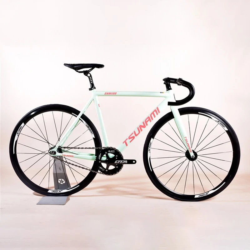 Tsunami Fixed Gear Bike SNM100 Aluminum Alloy Frame Single Speed Fixie Bicycle For Racing Training Parts Customizable