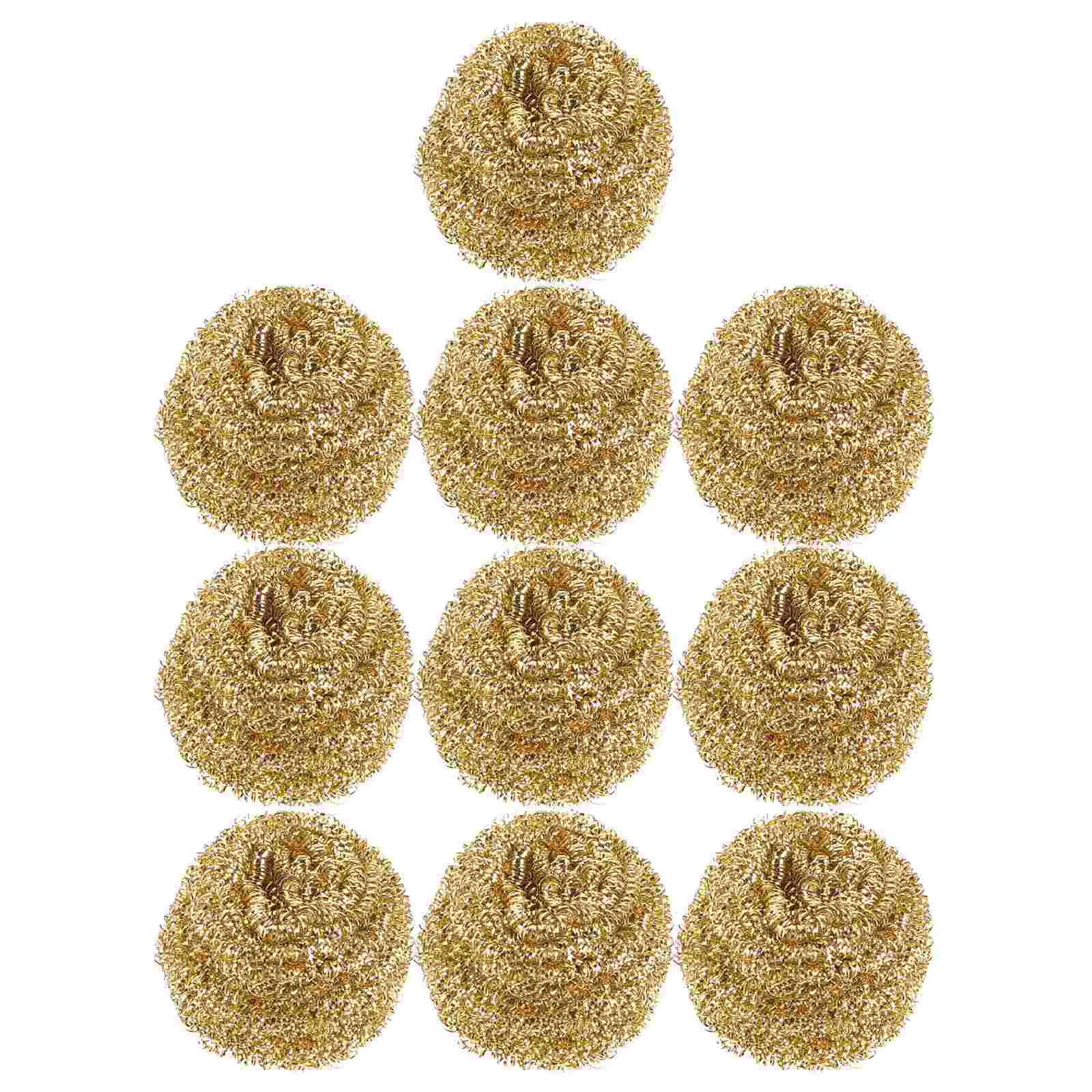 10 Pcs Sponges Soldering Iron Tip Cleaner Brass Cleaning Ball for Irons Wire Copper Nozzle