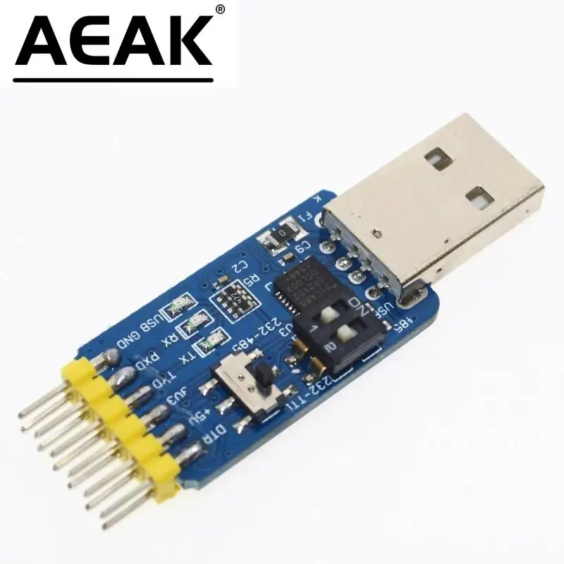 6 in 1 CP2102 USB to TTL 485 232 Huzhuan 3.3V / 5V compatible Six multifunction serial module