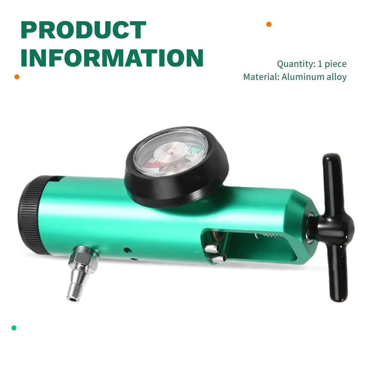 A26Z 0-4 LPM CGA 870 Oxygen Regulator Pediatric Regulator for Medical Cylinder Tank