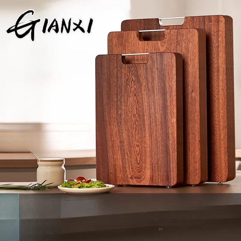 GIANXI Ebony Cutting Board Mildew And Antibacterial Food Grade Solid Wood Board Kitchen Double-Sided availability Chopping board