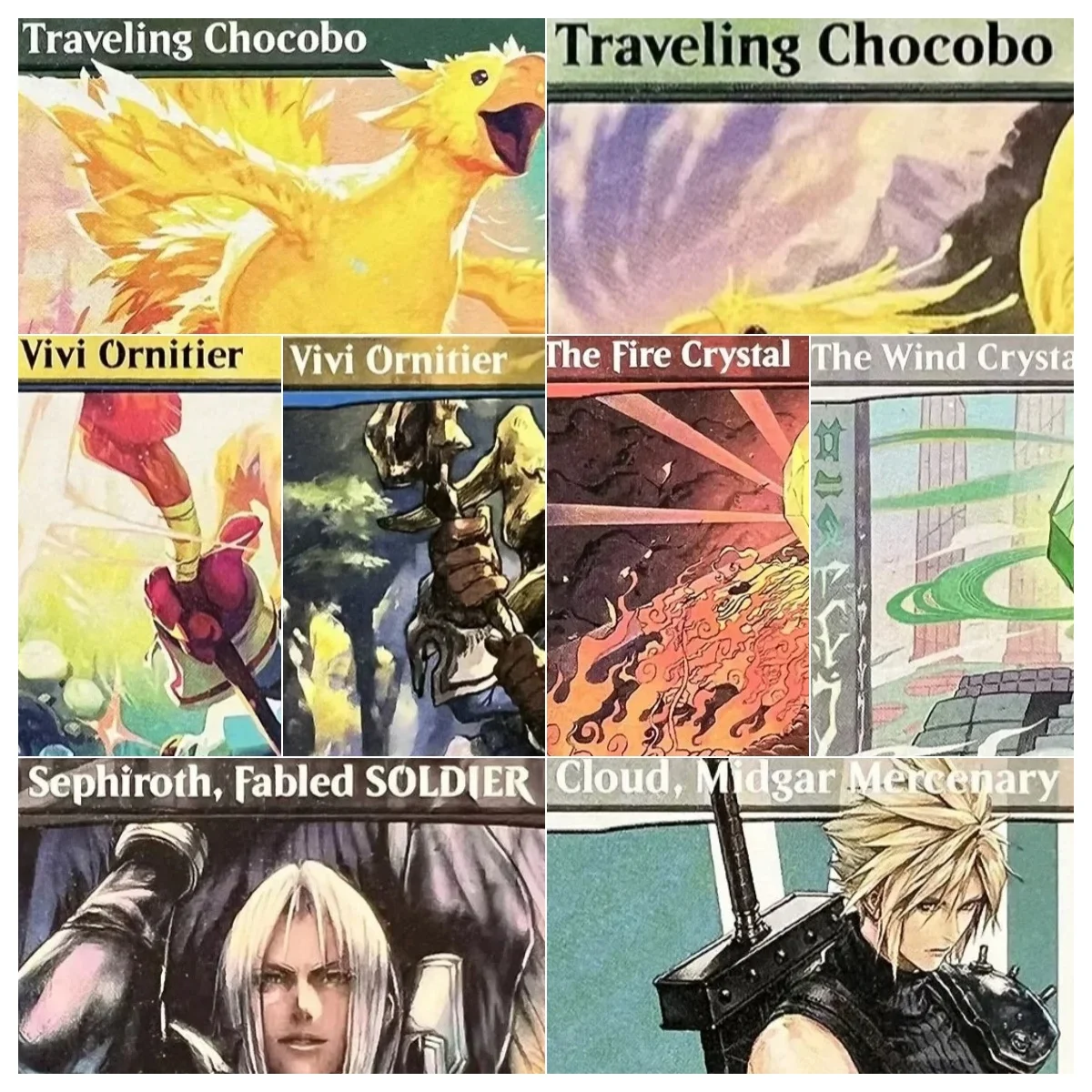 

FIN [Vivi Ornitier/Buster Sword/Y'shtola Rhul] Magical Proxy Cards Quality Proxy Board Playing Game Trading Cards