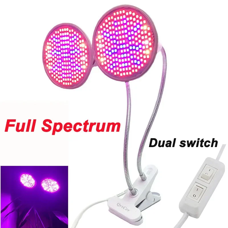 Interior duplo UV IR E27 espectro completo LED planta cresce luz para flor veg hidro sala cultivo