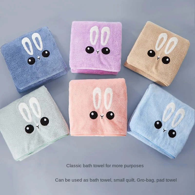 Thickened Bath Towels Cute Children Newborn Baby Super Soft Absorbent Pure Cotton Hooded Cloak Bath Towel Can Be Worn Blanket