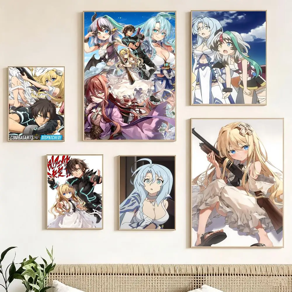 Comedy Anime Combatants Will Be Dispatched Poster Print Painting Home Decor for Bedroom Living Room Hallway