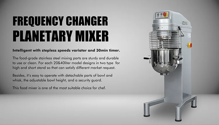 

10l 15l 20l 30l 40l 50l 60l 80l 100l Planetary Mixer And Spiral Dough Mixer With Stainless Steel Commercial Food Mixer