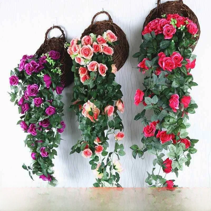 indoor-wall-decor-plastic-flower-vine-artificial-plant-simulation-hanging-basket-decorative-flower-vine-for-living-room