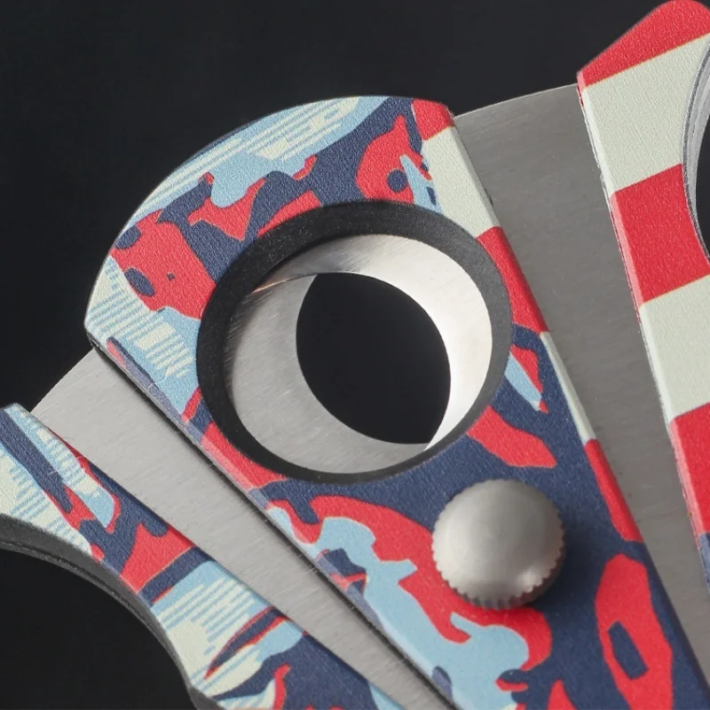 Double Blade Cigar Cutter Stainless Steel Sharp Blade Cuban Cigar Scissors Fashion Gift Box Packing