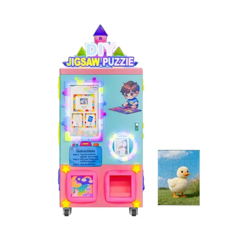 Carton Jigsaw Puzzle Making Machine Handmade Jigsaw Puzzle Making Machine Diy Jigsaw Vending Machine Touch Screen Customized