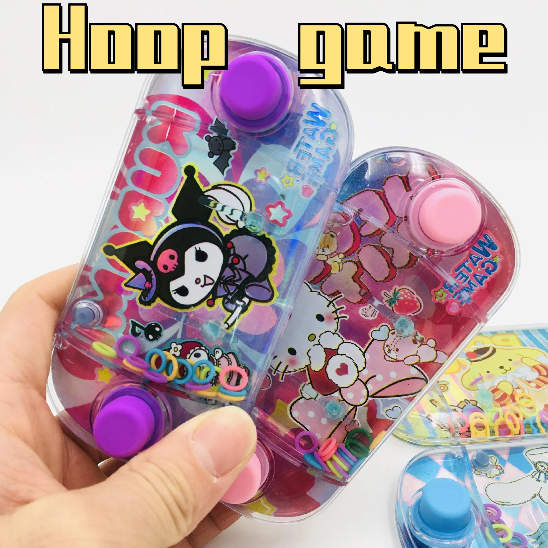 

Sanrio Toy Family Water Machine Children's Puzzle Game Kuromi Pudding Dog Jade Gui Dog Melody Playing Water Game Classic Toys