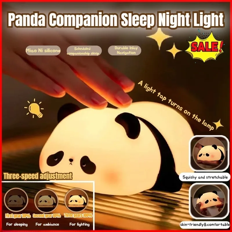 

Threespeed adjustment Table Lamps night light warm and moist cycle charging lit light up at the first styling Silicone