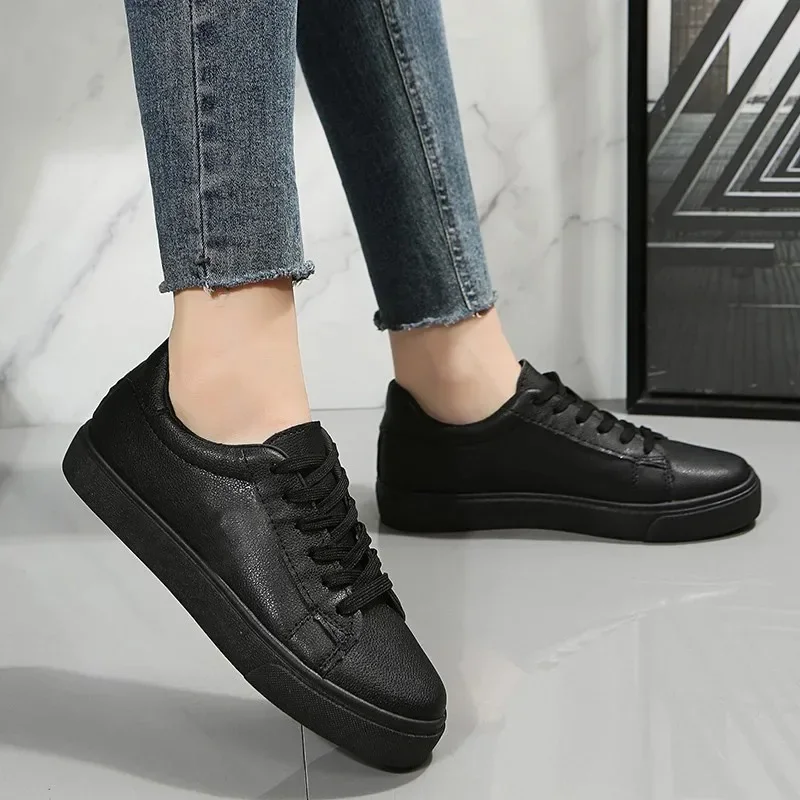 New Casual Sneakers for Women 2024 Spring Lace Up Female Flats Outdoor Casual Women\'s Walking Shoes Fashion Ladies Sports Shoes