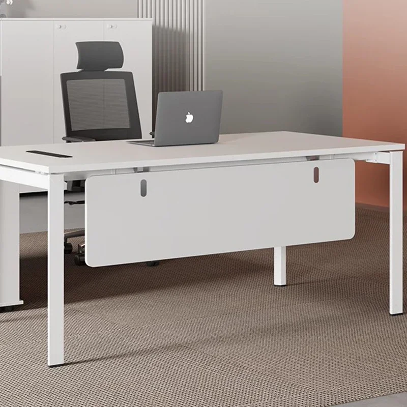 Mesa de escritório de luxo em pé mesa executiva em forma de l elegante mesa de escritório moderna simplicidade muebles de oficina móveis de escritório