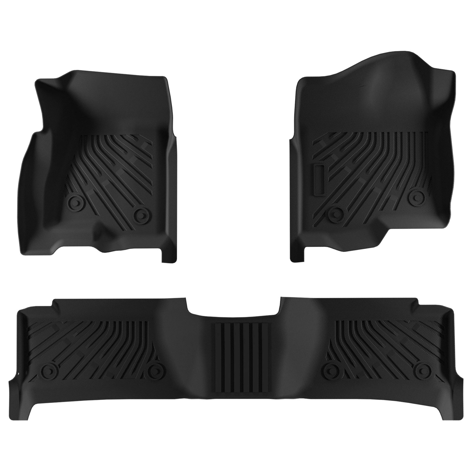 3Pcs/Set Car Floor Mats Compatible for S-ilverado 1500 1999-2004 All-Weather Automotive Floor Mats Waterproof Heavy Duty Car Mats Flexible Floor Liners