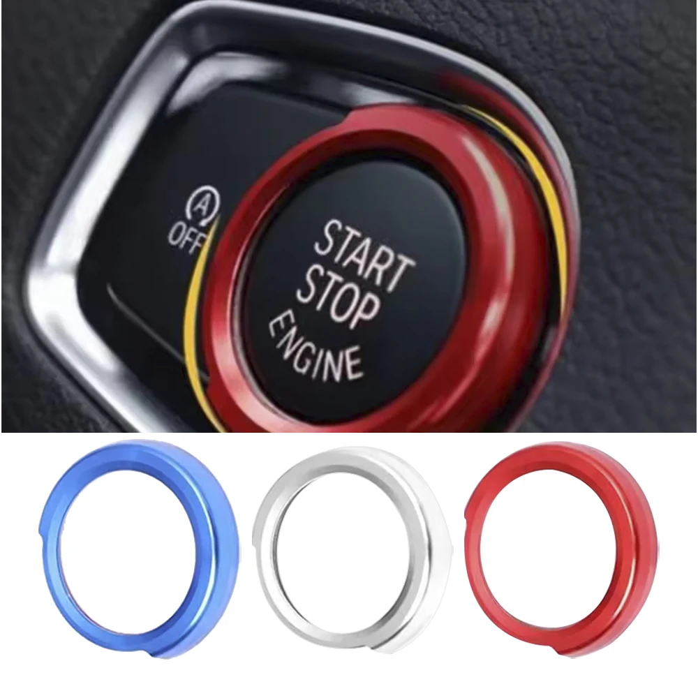 

1 Pc Aluminum Alloy Car Engine Start Button Stickers For BMW 1/2/3/4 Series X1 F48, F20, F21, F32 Ignition Device Decoration