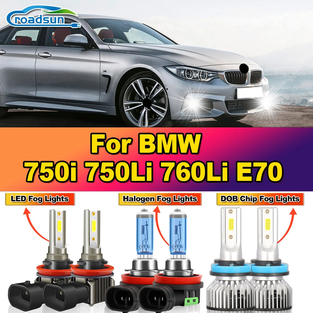 

20000LM LED Fog Lights 60W H8 H9 H11 Fog Lamps 12V 6000K White Canbus No Error For BMW 750i 750Li 760Li 525i 528i 530i E70 F15