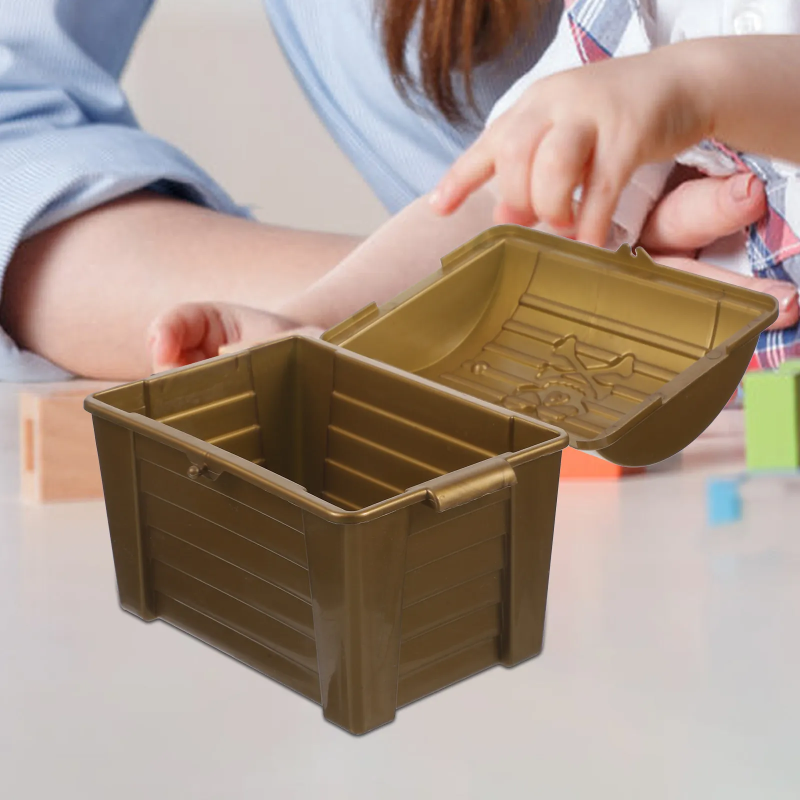 

Small Treasure Chest Retro Sundries Organizer Vintage Trinket Box Escape Room Game Prop Pirate Birthday Party Decoration Gift