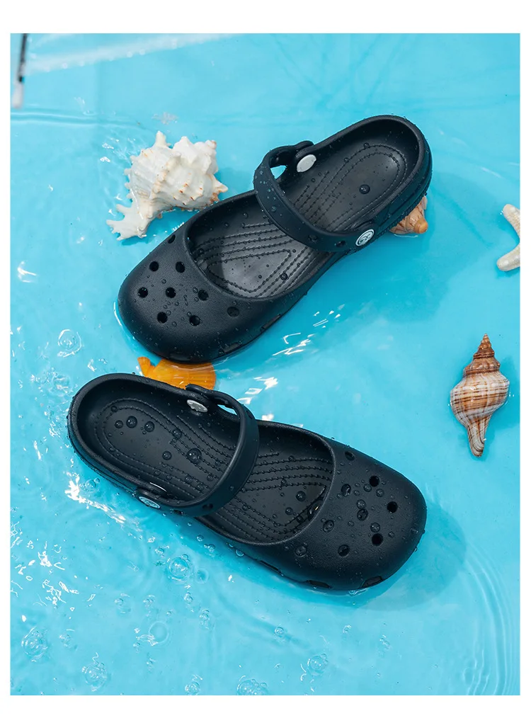 Damen Sommer Ballett Mary Jane Sandalen Rutschfeste Weiche Atmungsaktive Leichte Geschlossene Zehen Strand-Clogs – Detail 12