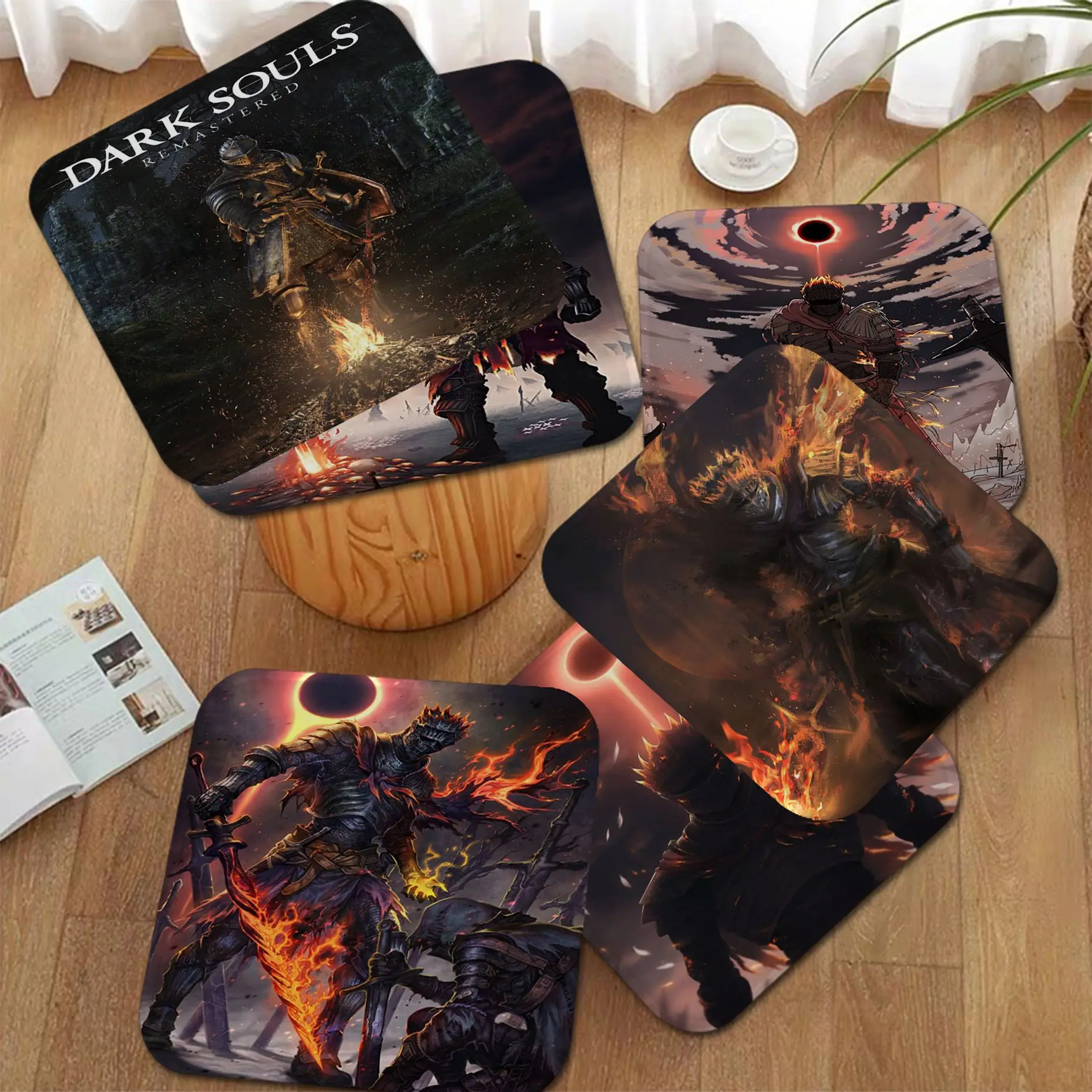 

Dark Souls Creative Stool Pad Patio Home Kitchen Office Chair Seat Cushion Pads Sofa Seat 40x40cm Sofa Decor Tatami