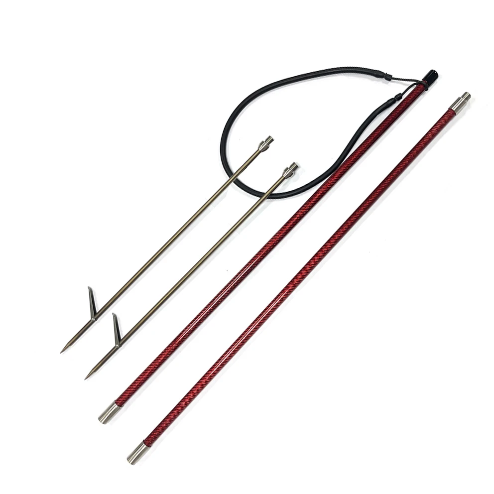 

240cm 8FT Pesca Omer Carbon Fiber Pole Spear 3 Sections Hand Spear Hawaiian Sling Polespear Spearfishing Harpoon Squirt Fishing