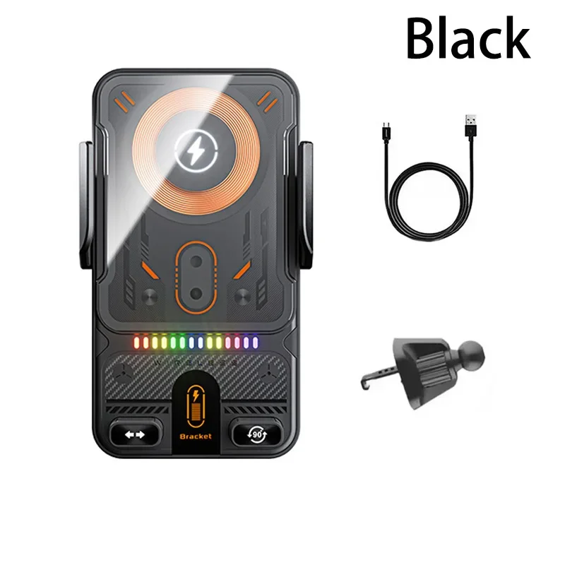 

Wireless Car Phone Holder 15W Wireless Fast Charging Infrared Induction Phone Stand Universal Transparent for iPhone Cargador S