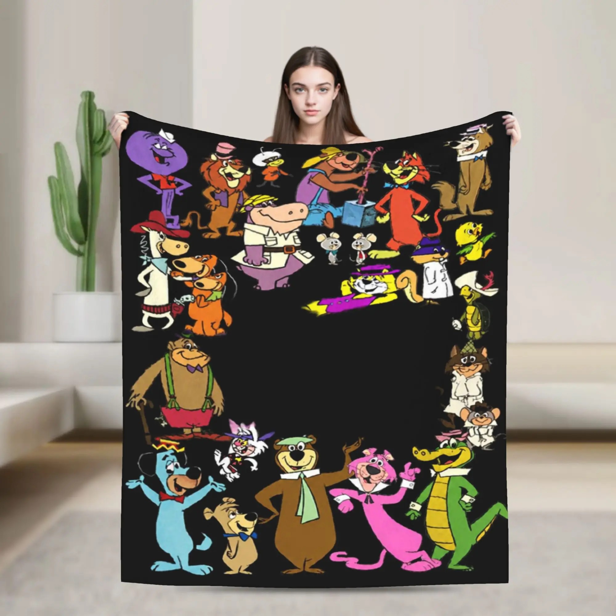 Yogi Bear Blanket Multi-size Super Soft and Warm  Throw Blankets for Sofa Couch and Bed