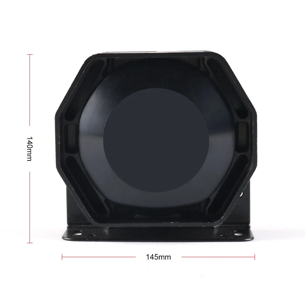 200W 12V 8 Sound Loud Car Warning Alarm Police Siren Horn Speaker with MIC System and Wireless Remote Control