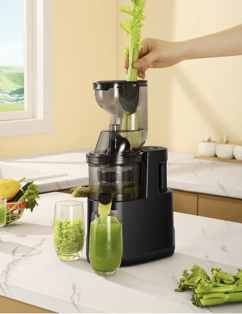 عصارة J للمنزل أوتوماتيكية من الفولاذ المقاوم للصدأ قوية 4 في 1 عصارة فواكه آلة بريندا خلاط فصل الخضروات متعدد الوظائف