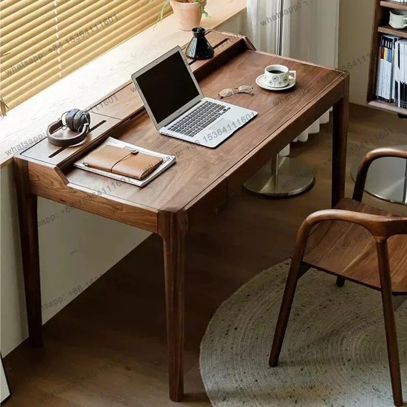 BG ZNorth American Black Walnut Desk Nordic Desk Study Bedroom Log Writing Desk