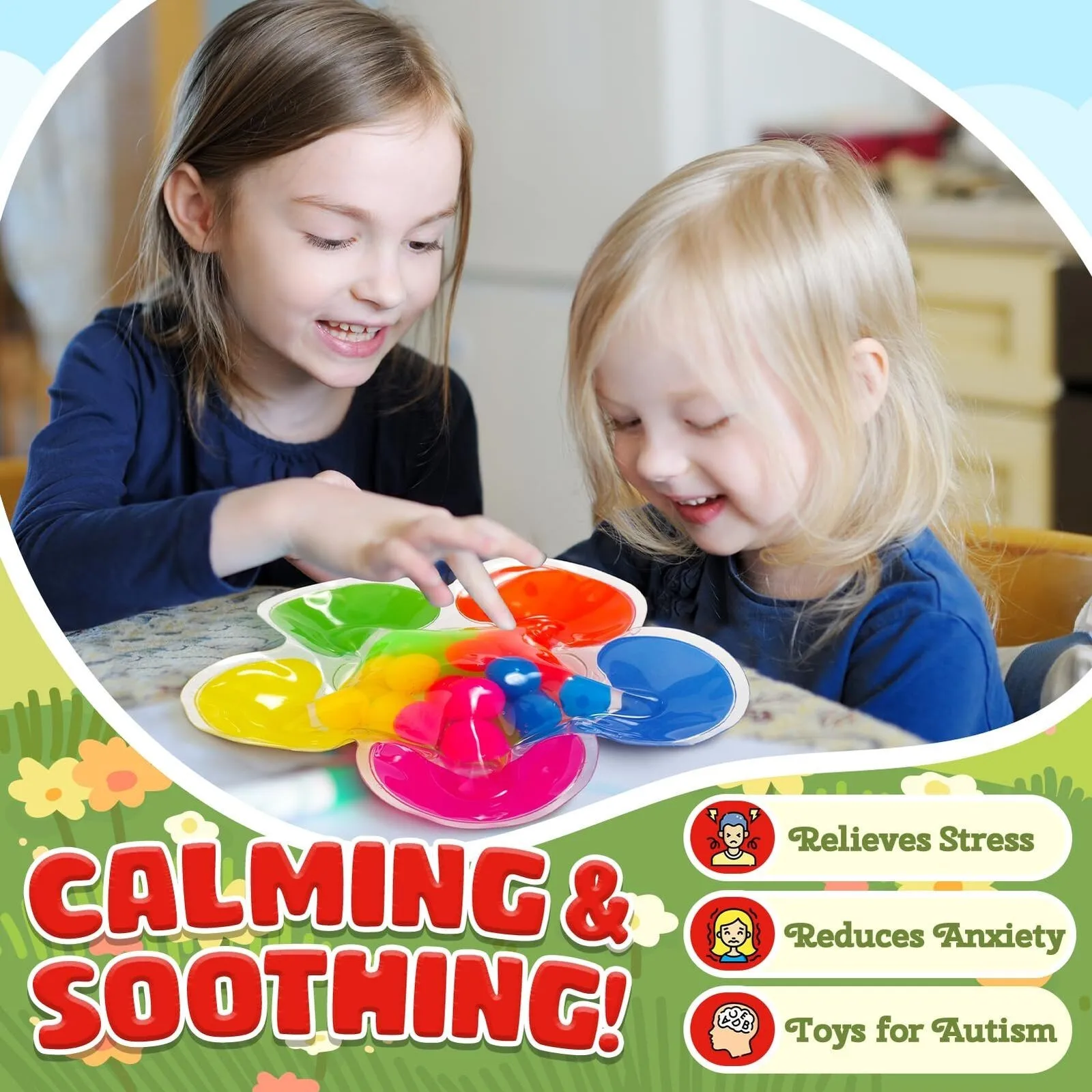 Color Sorting Sensory Toys 2025 New Fine Motor Skill Games Learning Toys Color Matching Fidget Sensory Toys for Preschool