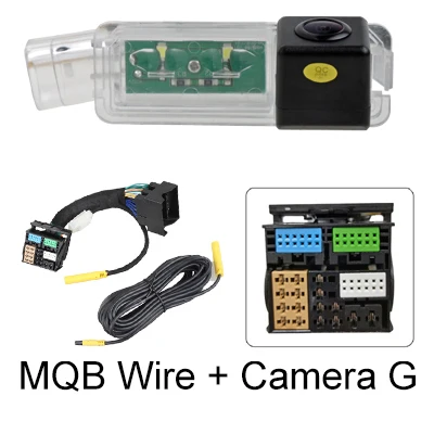 Dynamische achteruitrijcamera voor VW Golf Tiguan Skoda Octavia Superb Kamiq Audi A3 Q2 Q3 Seat Leon | OEM-scherm | Plug & Play
