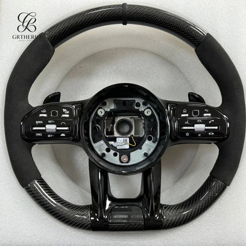 

Suitable for Mercedes-Benz new C-Class, E-Class, B-Class, A-Class, and AMG car modification carbon fiber steering wheel assembly