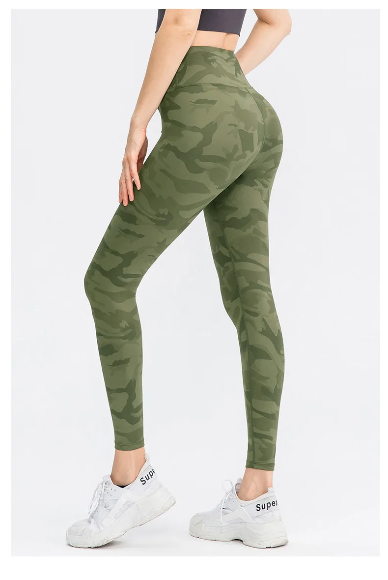 

Камуфляжные женские леггинсы для спортзала с карманами и высокой талией, эластичные леггинсы для фитнеса, женские модные брюки для бега на открытом воздухе