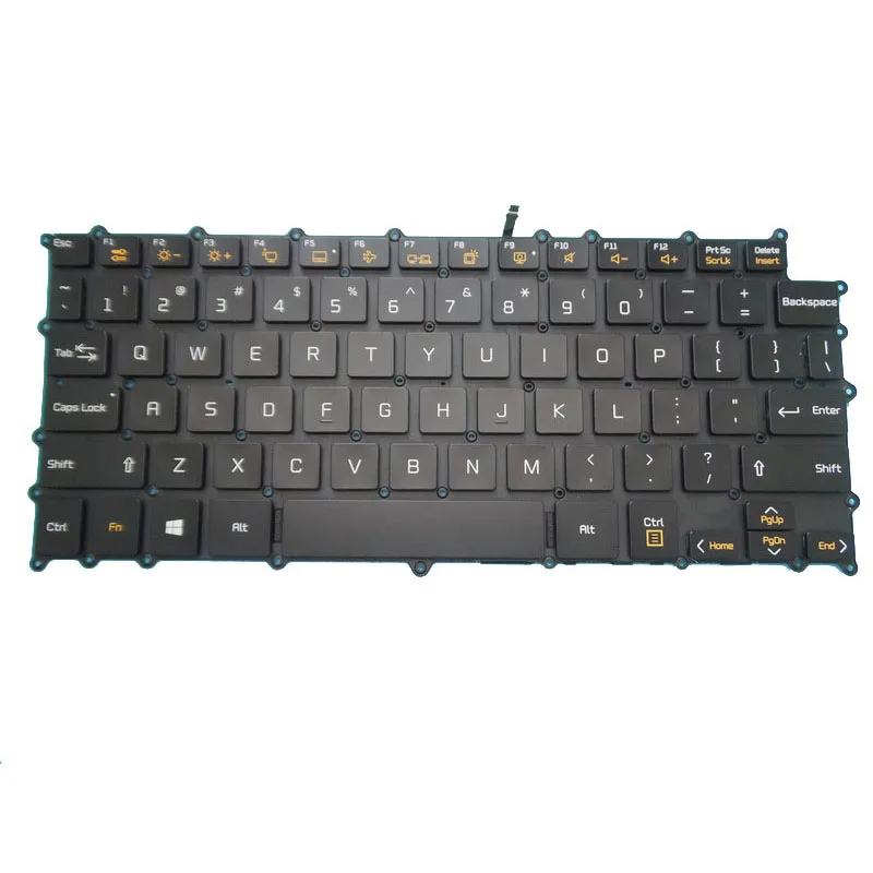 Teclado retroiluminado para ordenador portátil LG 13U70Q 13UD70Q 13U70Q-G 13U70Q-G.AA74A8 inglés EE. UU. Blanco nuevo