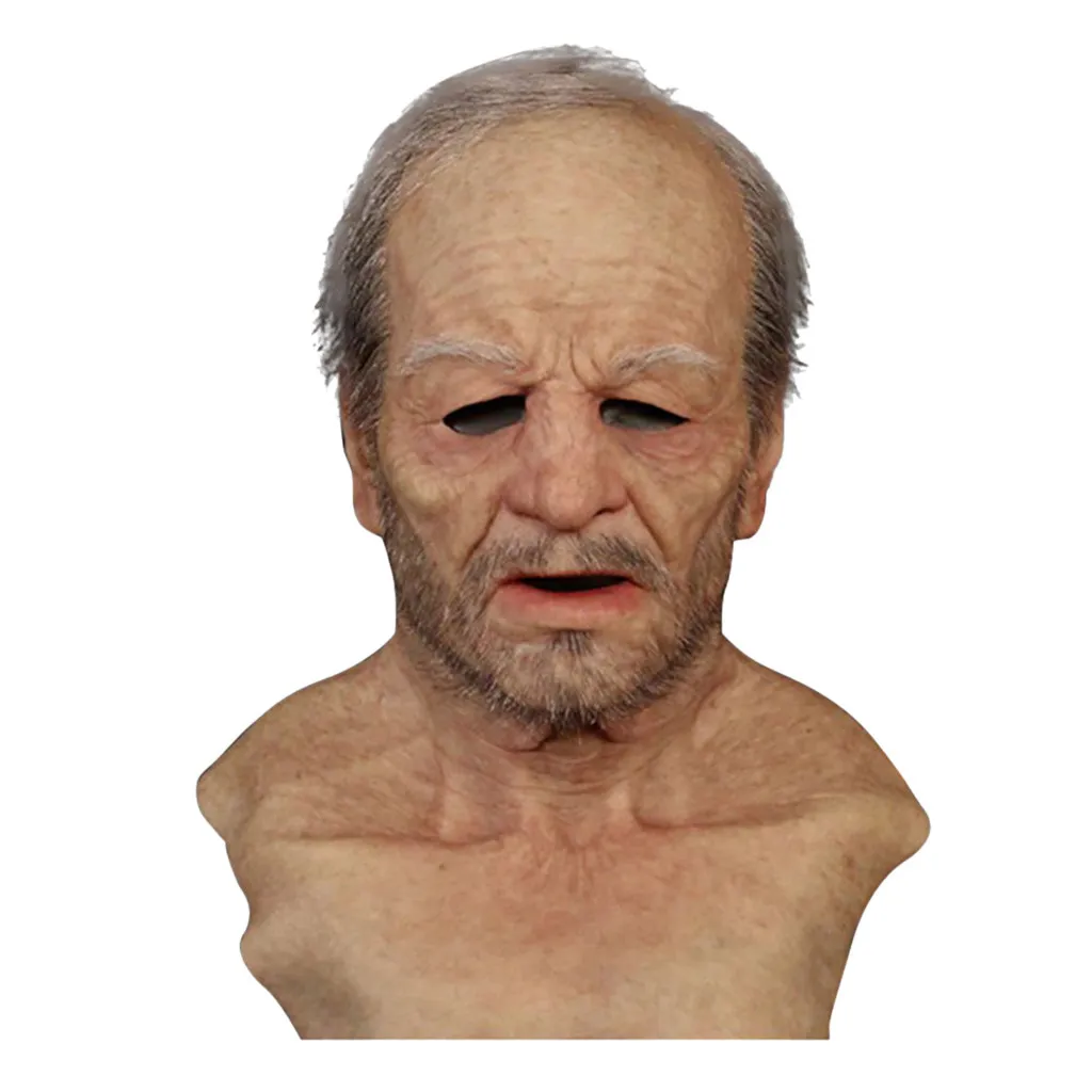 Another Me-The Elder Halloween Holiday Funny  Supersoft Old Man Adult Mask