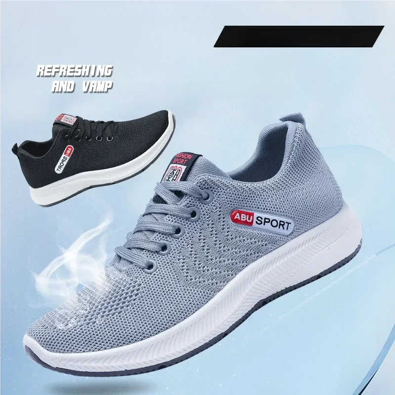 

Men's mesh outdoor racing running shoes spring summer new breathable anti-slip casual sports shoes students light speed sneakers