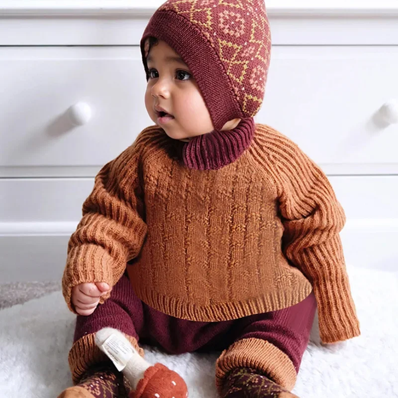 2024 Autumn Winter Kids Sweater and Knit Pants Set - High Value Children's Knitwear Outfit for Boys & Girls