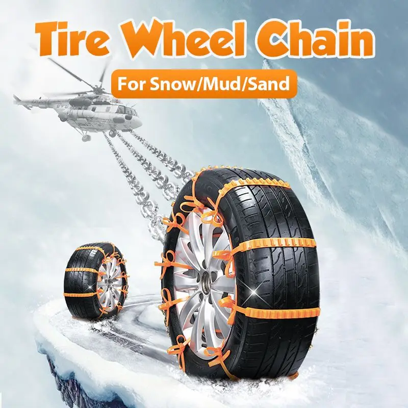 Premium Winter Car Tire Chains, Perfect for Snowy and Icy Roads