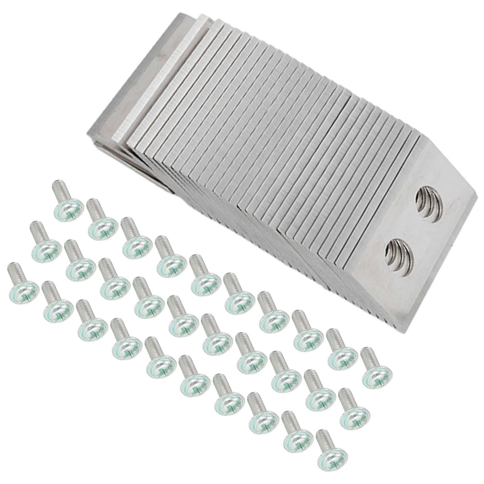 for Lawn Mower for blades Blade Long for service Life Safety for sliver Stainless Steel Titanium Replacement for blades Weather