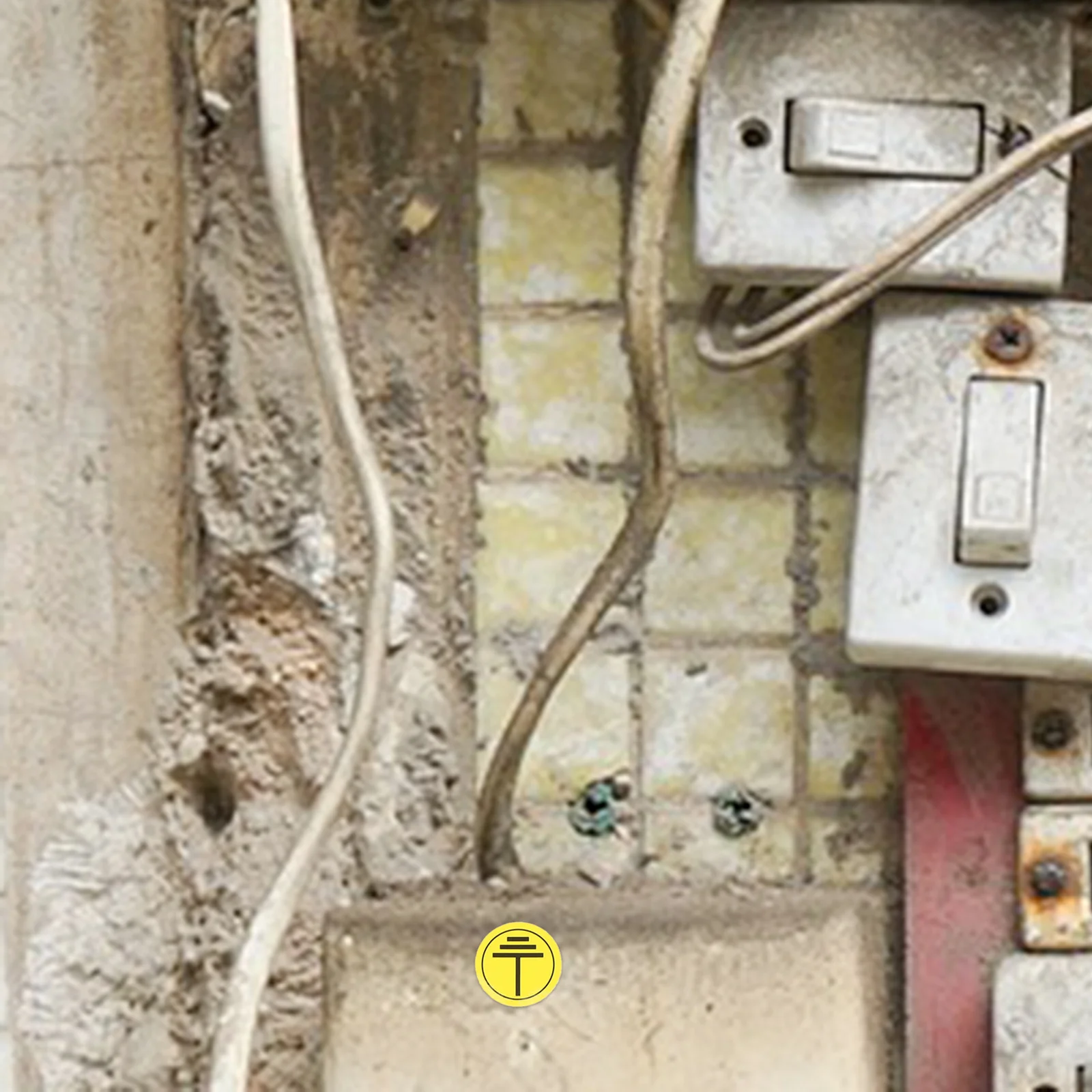 1 set 1 Set Grounding Warning Stickers Safety Sign Decals For Electrical Equipment Electric Box Caution Labels Machinery Safety