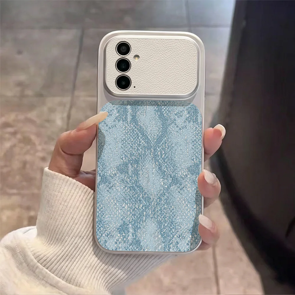 Large Window Snake Print Phone Case For Samsung A57 5G A56 A55 A54 A53 A37 A36 A35 A34 A27 5G A26 A25 A17 A16 A07 A06 Case Cover view 3