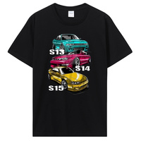 Silvia S13 S14 S15 JDM Race Car Japanese T-Shirt Casual Fitness T Shirt Cotton Tops Tees Men's Clothing Oversized Tshirt