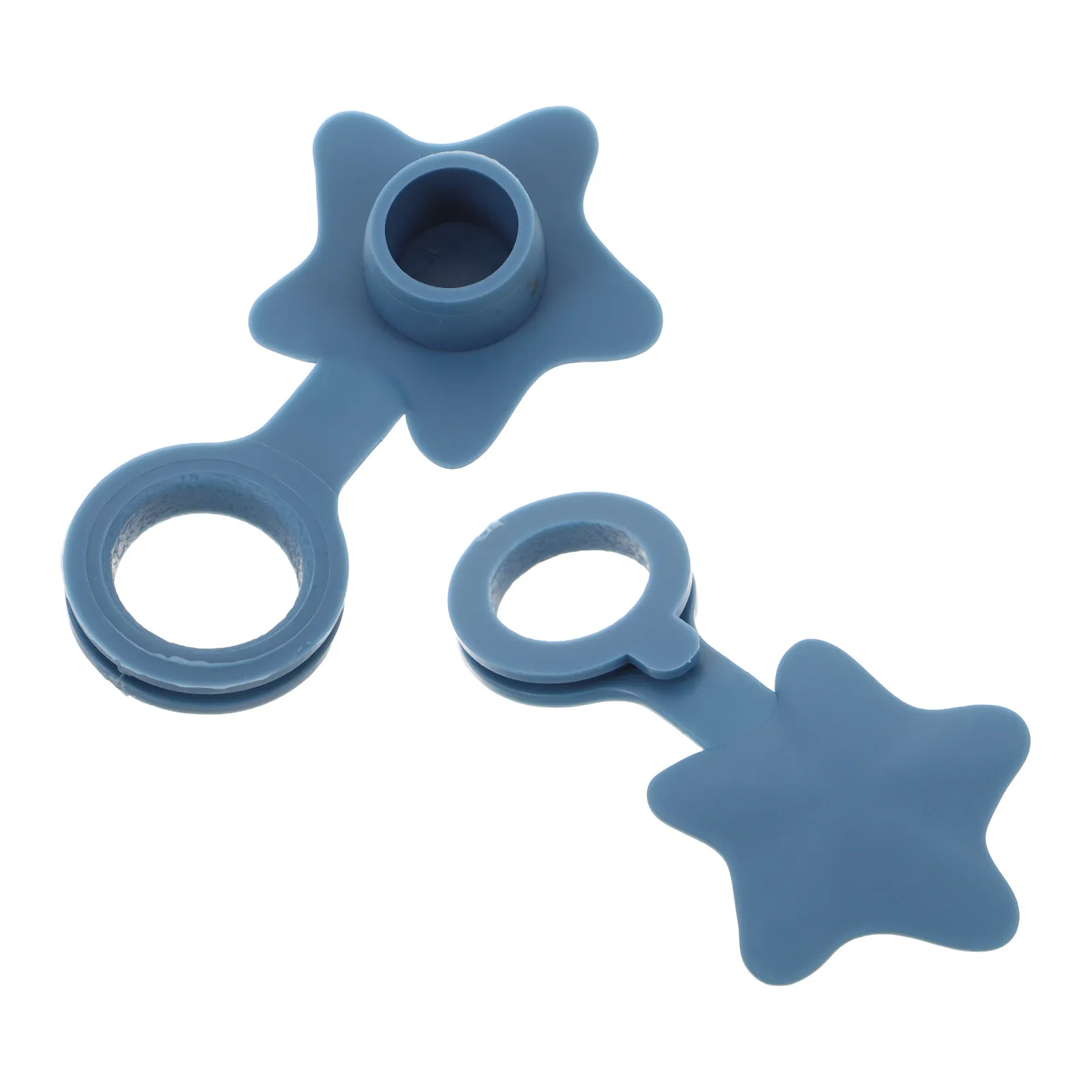 2Pcs Silicone Tub Stopper for Bathtub Drain Waterproof Seal Easy Install Bath Plug Friendly Star Design Sink Drain Stopper