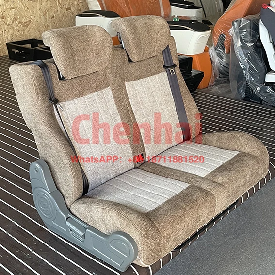 

Customize Camper DIY Converted Class B RVs Triple Seat Luxury Chenille Velour Waterproof Sofa Bed