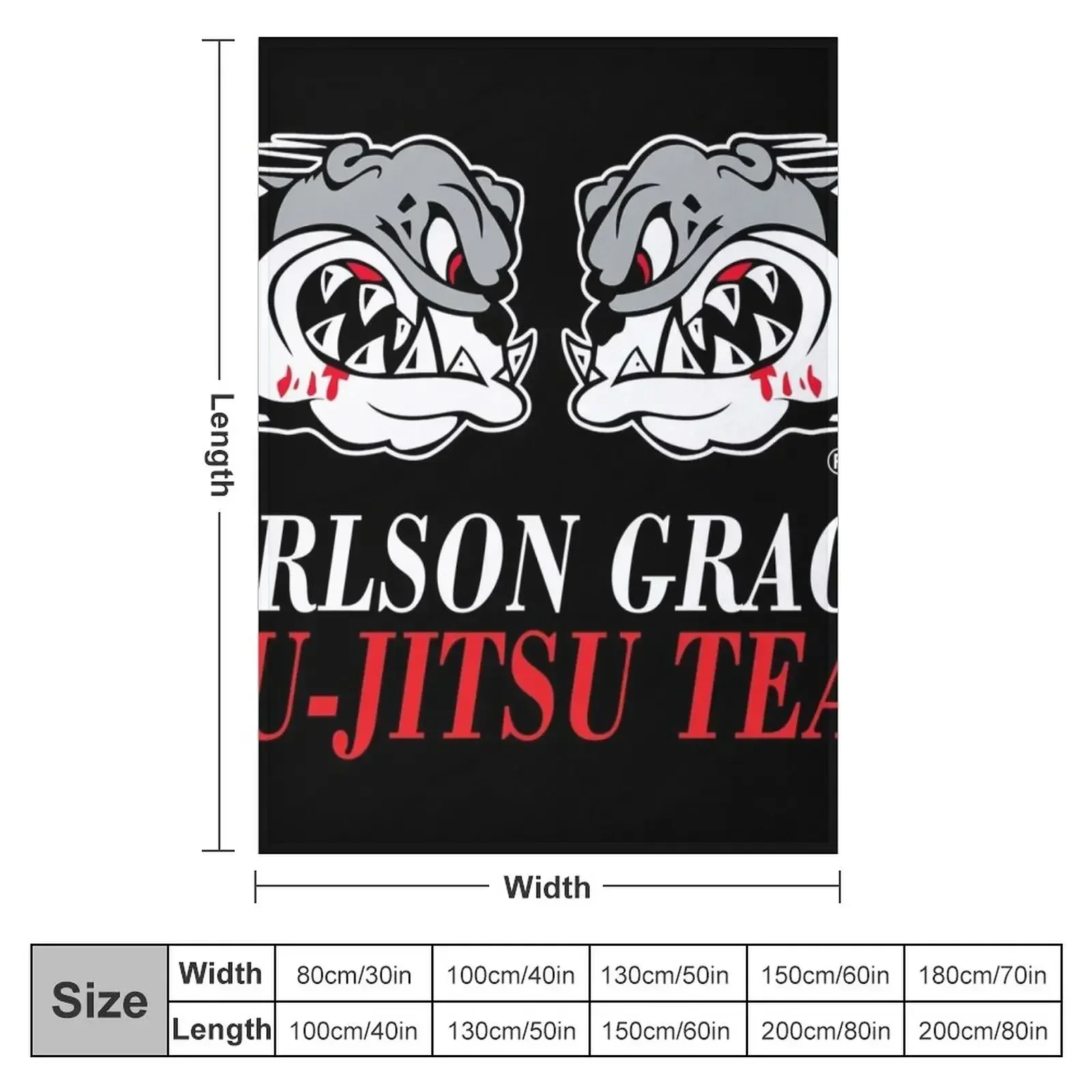 Carlson Gracie Jiu-Jitsu Team Logo Throw Blanket for babies Fashion Sofas Blankets