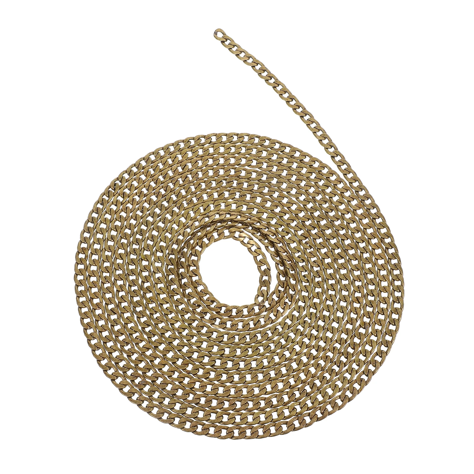 

Purse Chain Replacement 3M Non-Fade Flat Iron Chain for Handbags Crossbody Bags Adjustable Length Metal Strap Bag Making Supply