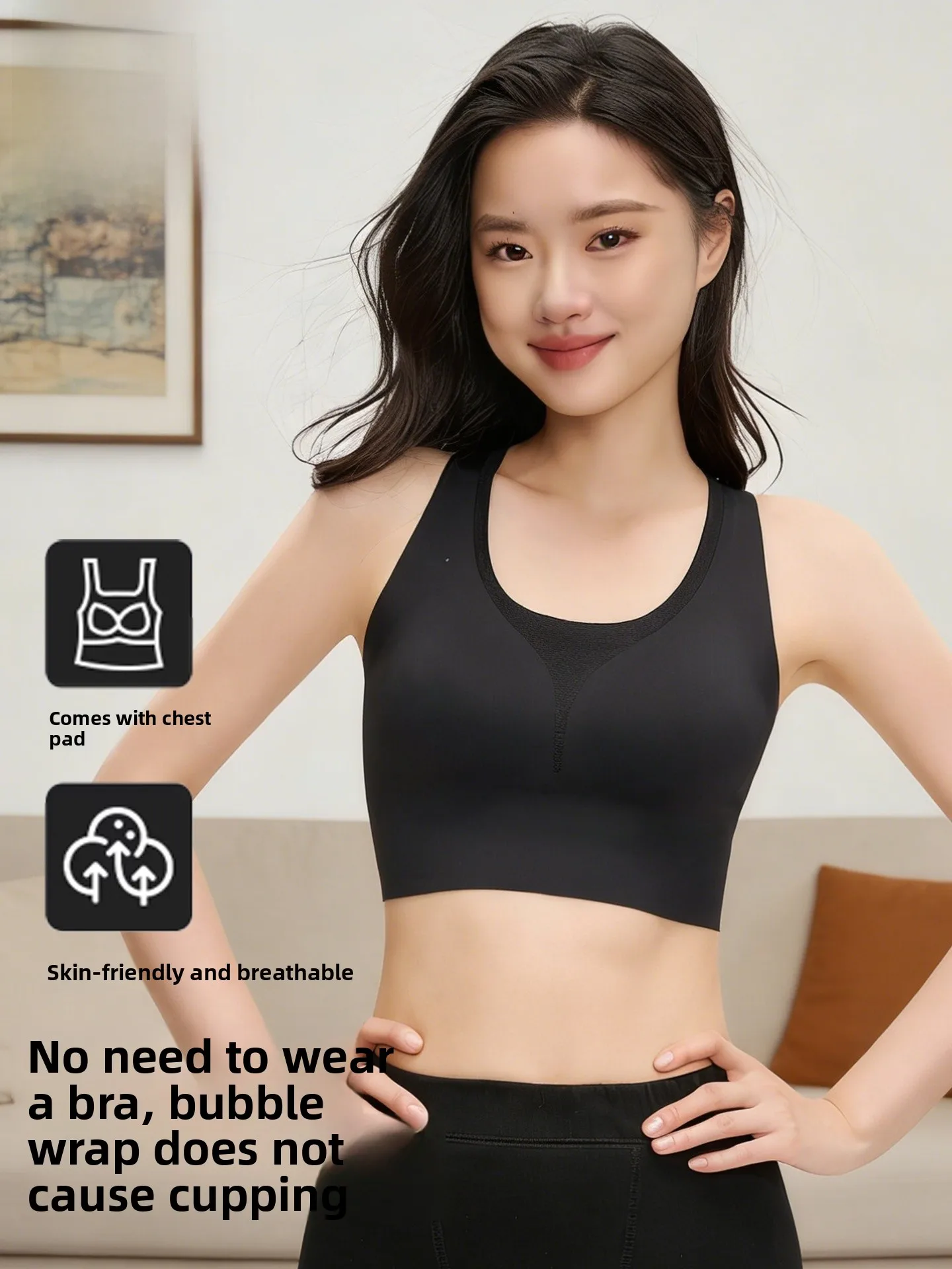 

Woman One-Piece Bal Running Sports Vest No Bra Underwear Women oproof Breathable Fitn Yoga Sports Bra